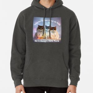 Saving One Cat Cat Rescue Pullover Hoodie