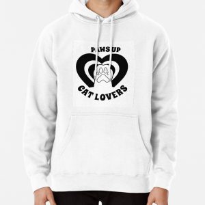 Paws Up Cat Lovers! Pullover Hoodie