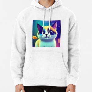 Cute Cat Miaw 406 Pullover Hoodie