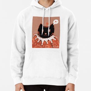 Mossy, The Cat,Coral Version Pullover Hoodie
