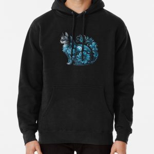 Botanical Cat Pullover Hoodie