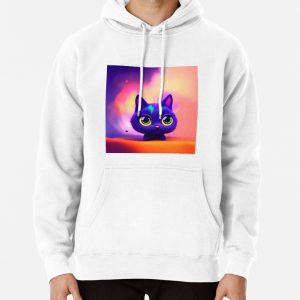 Cute Cat Miaw 484 Pullover Hoodie