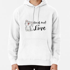 Cute cat lover products design Pullover Hoodie