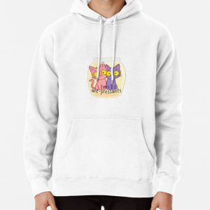 Cute Ant-Pressants Cat Sticker Pullover Hoodie