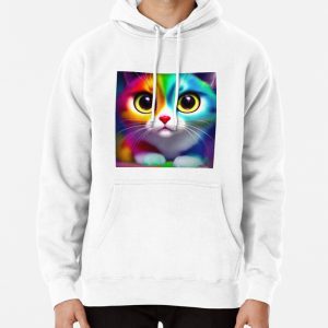 Cute Cat Miaw 635 Pullover Hoodie