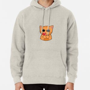 Cat Holliday and Candy - orange cat Pullover Hoodie