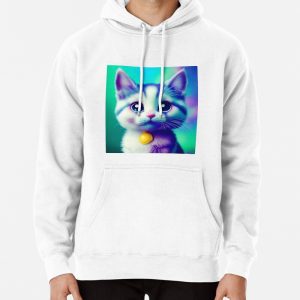 Cute Cat Miaw 654 Pullover Hoodie