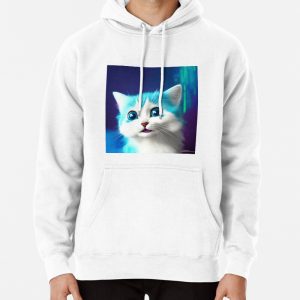 Cute Cat Miaw 370 Pullover Hoodie