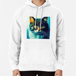 Cute Cat Miaw 375 Pullover Hoodie