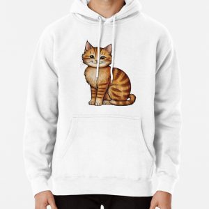 Rerto Adorable Orange Cat Pullover Hoodie