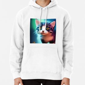Cute Cat Miaw 340 Pullover Hoodie