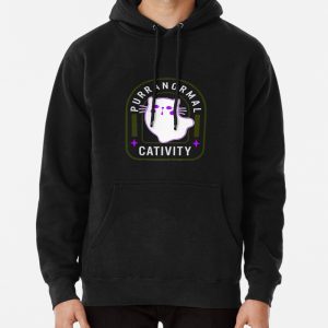 Purranormal Cativity Cat Ghost Fur Pullover Hoodie
