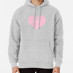 Love Cats Heart Pink Pullover Hoodie