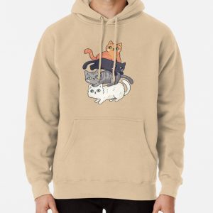 Cute cats stack Pullover Hoodie