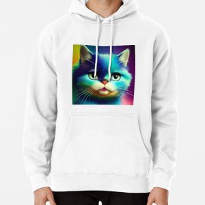 Cute Cat Miaw 664 Pullover Hoodie