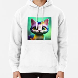 Cute Cat Miaw 184 Pullover Hoodie