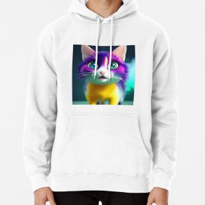Cute Cat Miaw 670 Pullover Hoodie