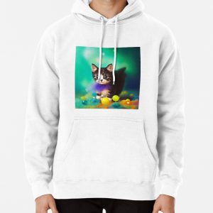 Cute Cat Miaw 243 Pullover Hoodie