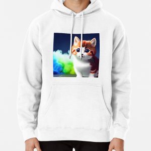 Cute Cat Miaw 297 Pullover Hoodie