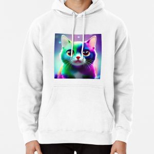 Cute Cat Miaw 190 Pullover Hoodie
