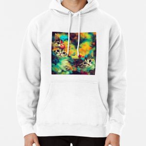Cute Cat Miaw 200 Pullover Hoodie