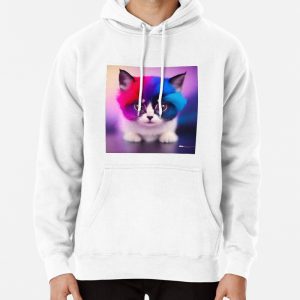 Cute Cat Miaw 447 Pullover Hoodie