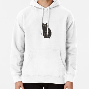Grey Cat Pullover Hoodie