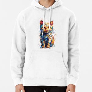 Colorful cat Pullover Hoodie