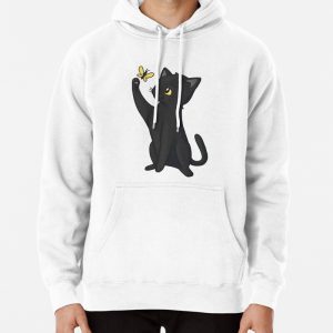 Black Kitten Pullover Hoodie
