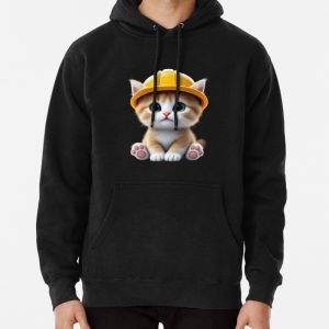 Catswithhardhats Cute Pullover Hoodie