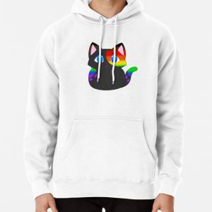 Queer Pride Kitty Pullover Hoodie