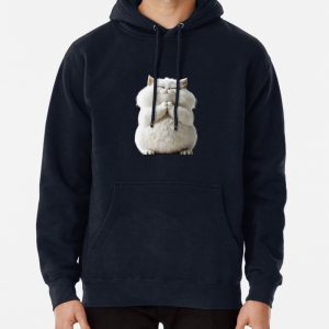 Happy white cats Pullover Hoodie