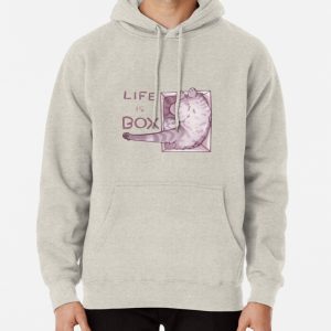 Life is Box Cute Cat Pullover Hoodie