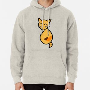 Orange Cat Pullover Hoodie
