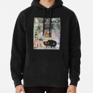 The Cat Lady in her Studio Pullover Hoodie