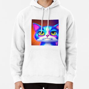 Cute Cat Miaw 666 Pullover Hoodie
