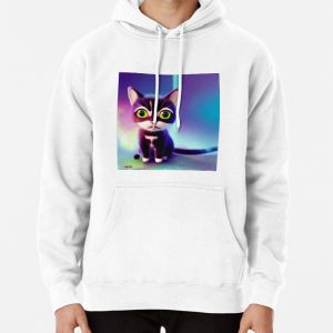 Cute Cat Miaw 423 Pullover Hoodie