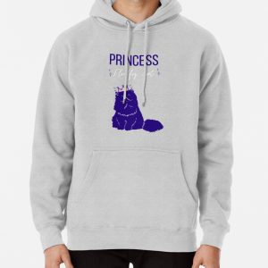 Funny Princess cat,Princess fluffy cat, christmas cat- Cat Pullover Hoodie