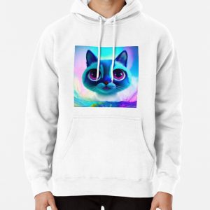 Cute Cat Miaw 540 Pullover Hoodie