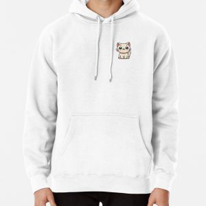 Kawaii Cute White Siamese Cat Pullover Hoodie