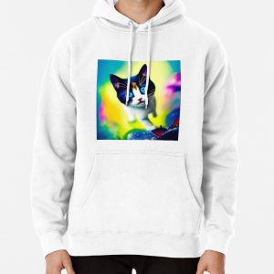 Cute Cat Miaw 440 Pullover Hoodie
