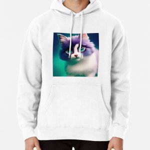 Cute Cat Miaw 442 Pullover Hoodie