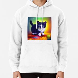 Cute Cat Miaw 371 Pullover Hoodie