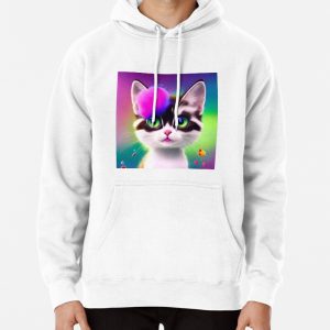 Cute Cat Miaw 504 Pullover Hoodie