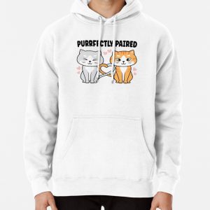 Cute Cat Couple Pullover Hoodie
