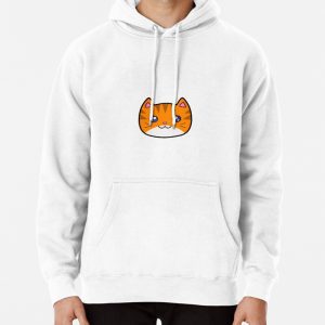 Cute orange tabby cat Pullover Hoodie