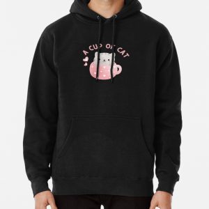 A Cup of Cat Pullover Hoodie