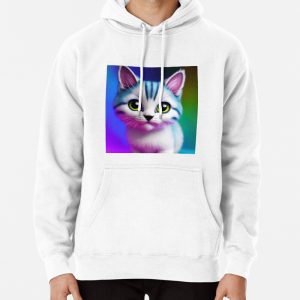 Cute Cat Miaw 436 Pullover Hoodie