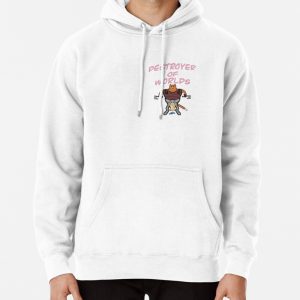 Destroyer of Worlds Orange Cat Warrior Pullover Hoodie