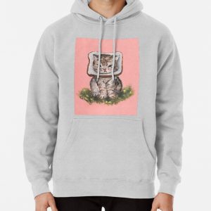 Tabby Cat with Toast Pullover Hoodie